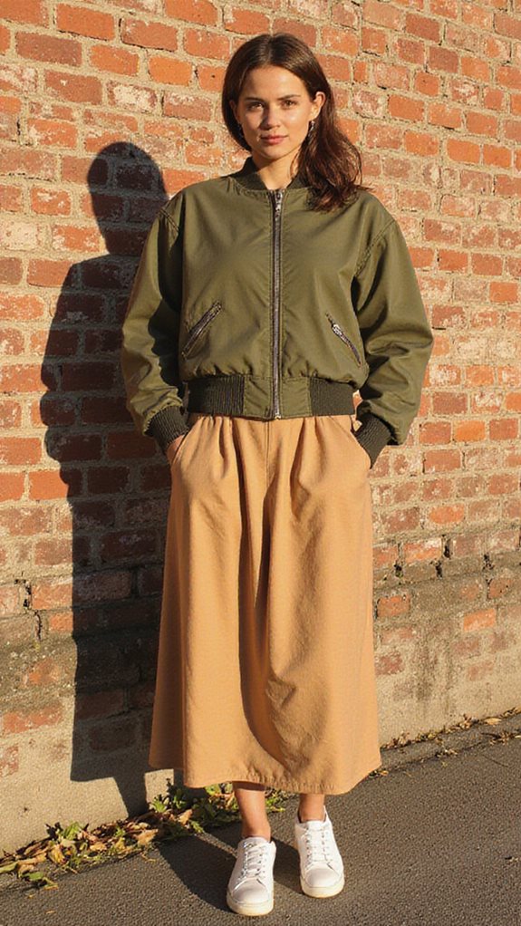 sporty sophisticated fall outfit