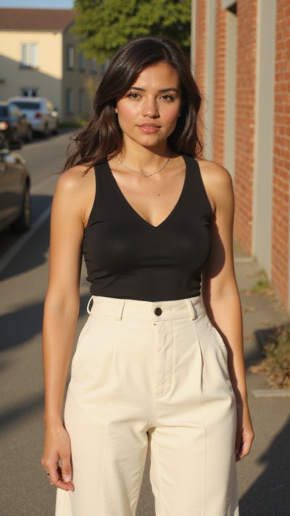 stylish bodysuit and bottoms