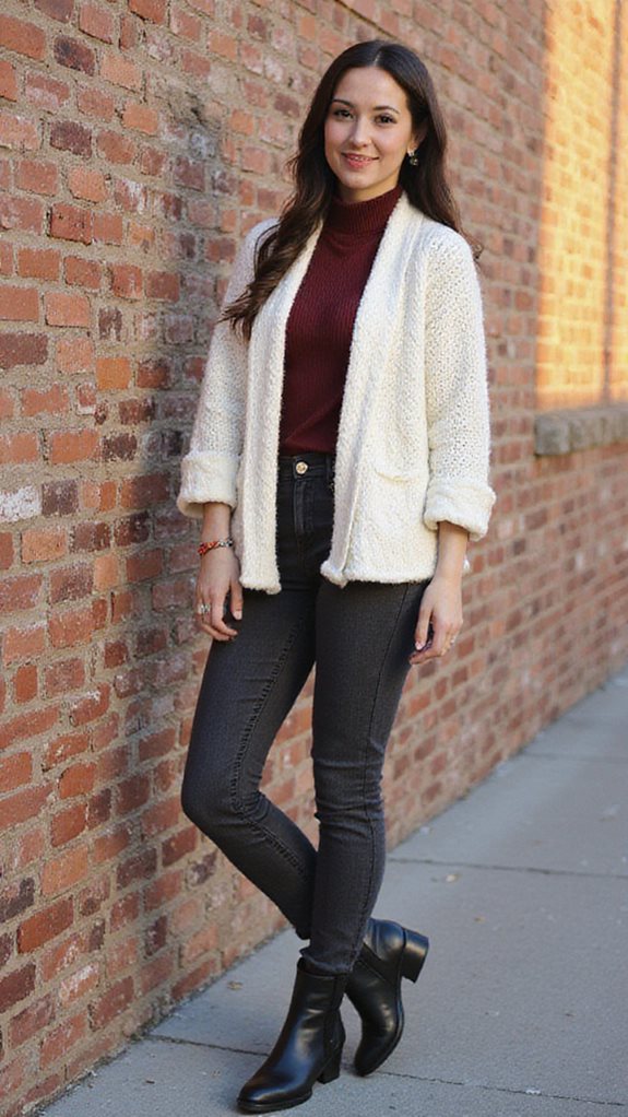 versatile knit blazer ensemble