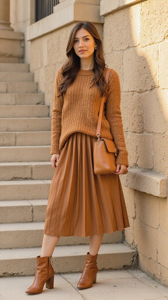 chic autumn knit outfit