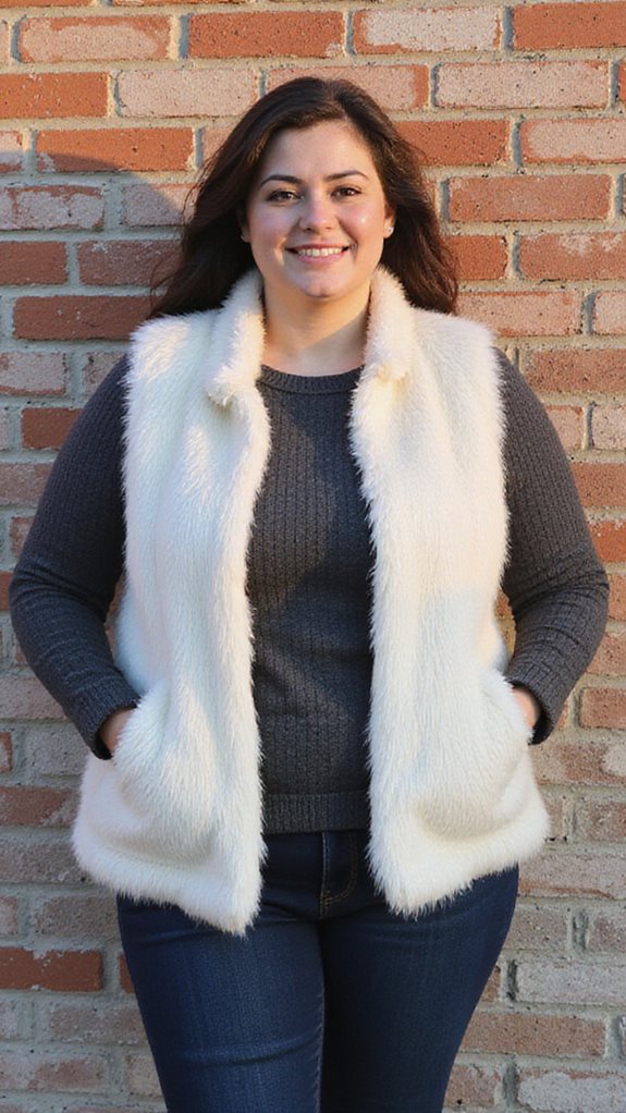 chic winter faux fur outfit