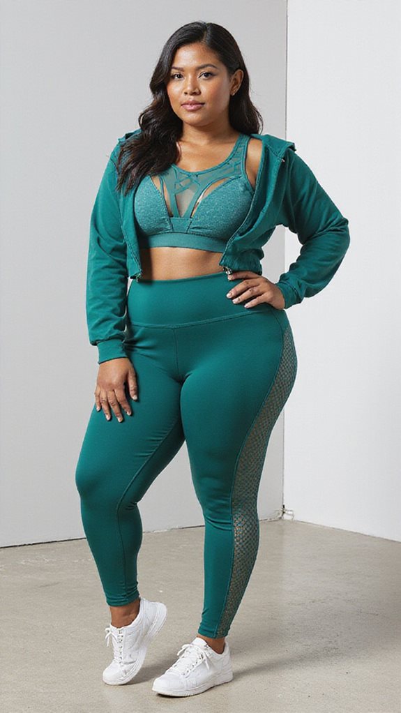 color coordinated workout set
