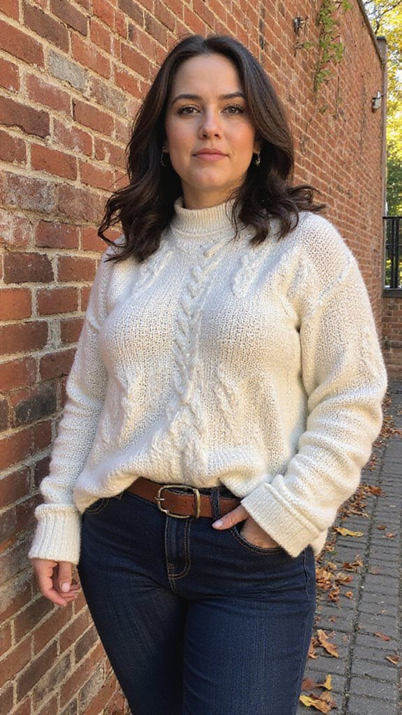 cozy autumn sweater outfit