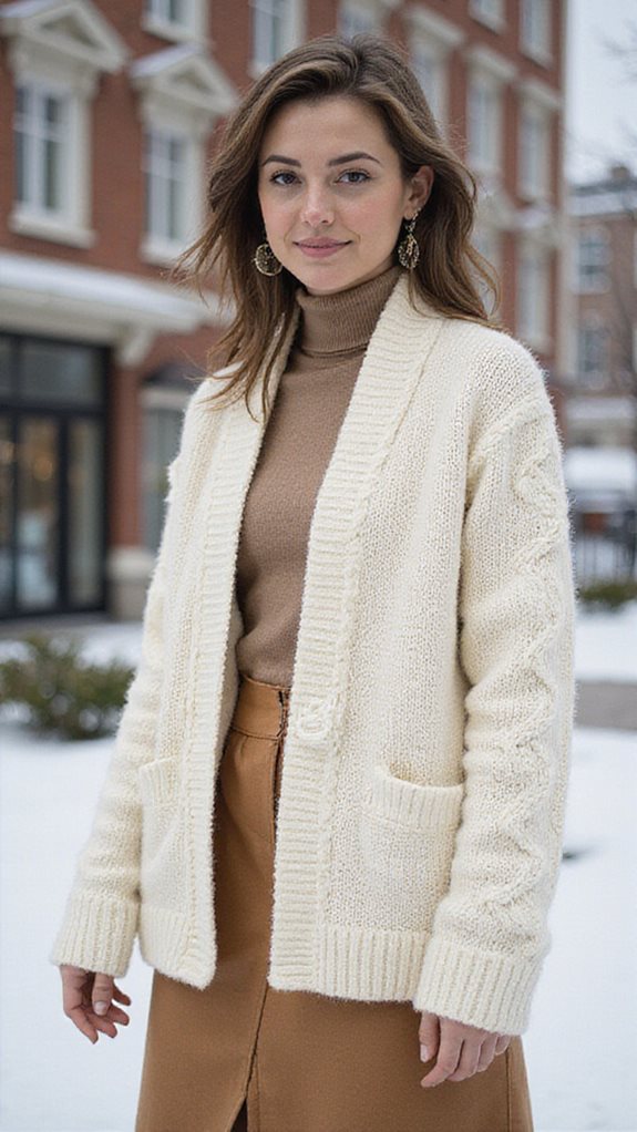 cozy cardigan elegant midi