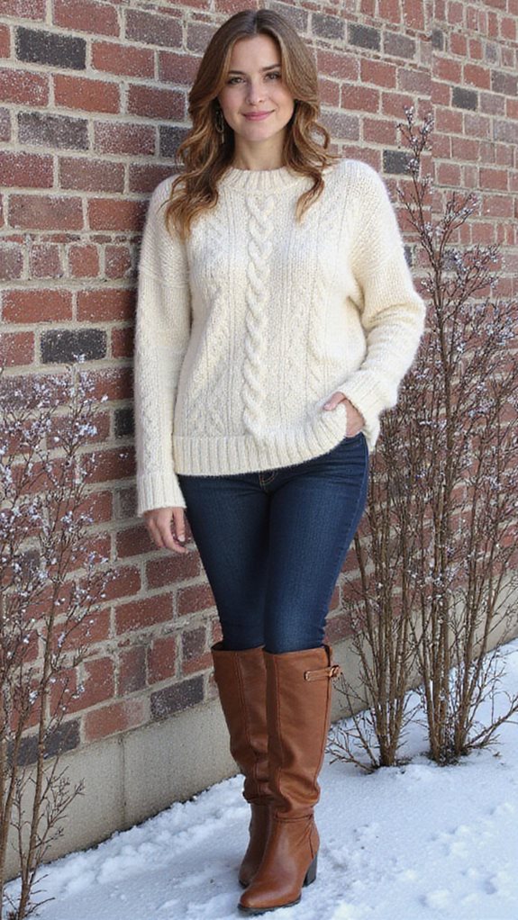 cozy oversized sweater styling