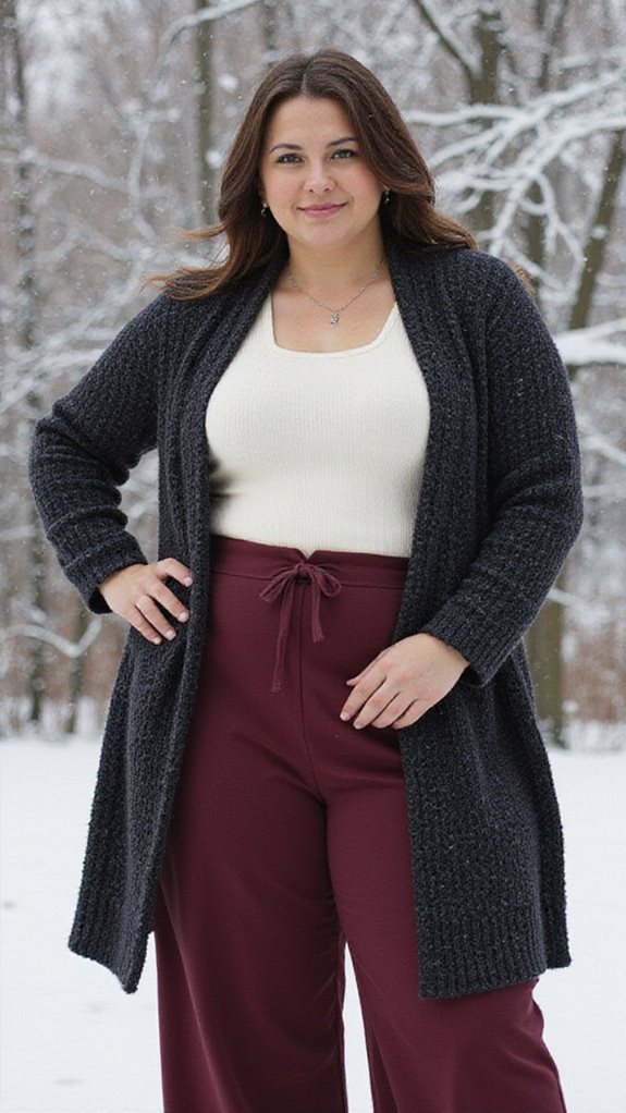elegant layered plus size outfit