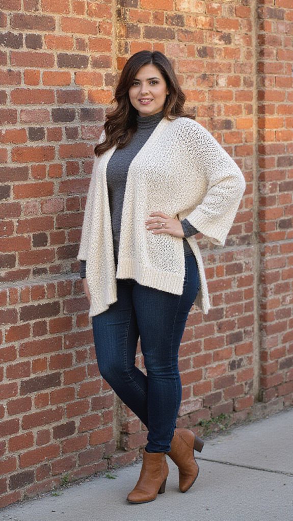 elegant plus size poncho styling