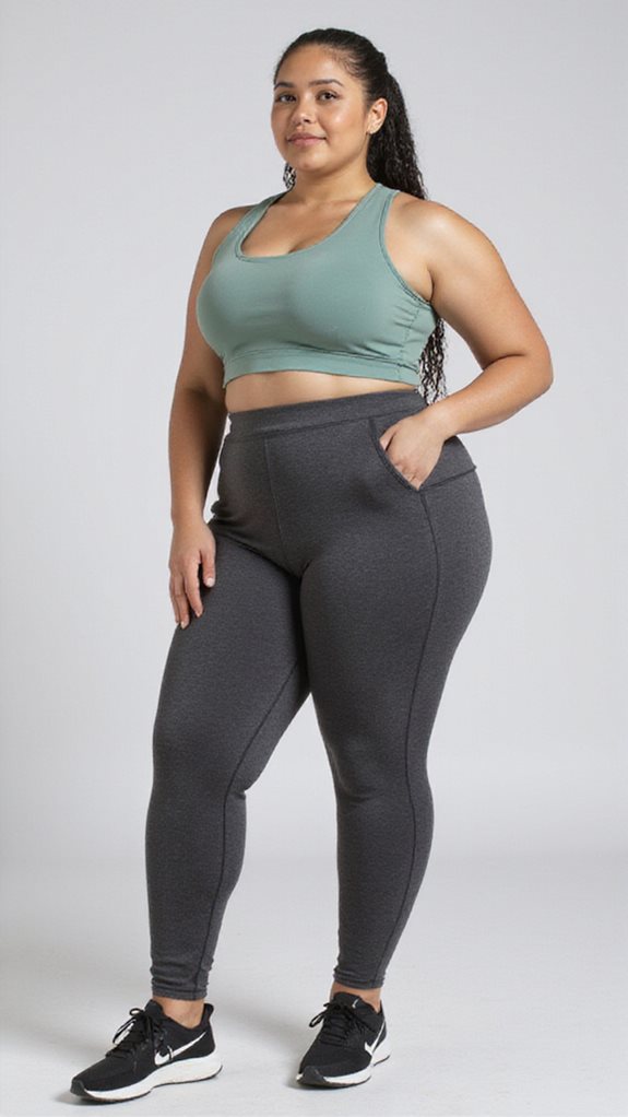 flattering plus size activewear combo