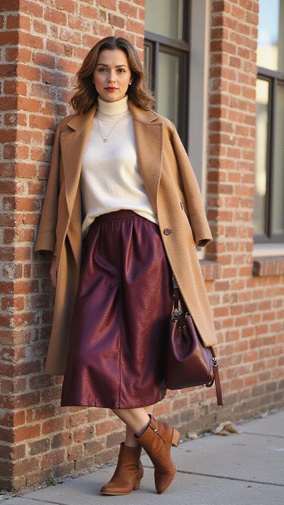sophisticated autumn midi styling