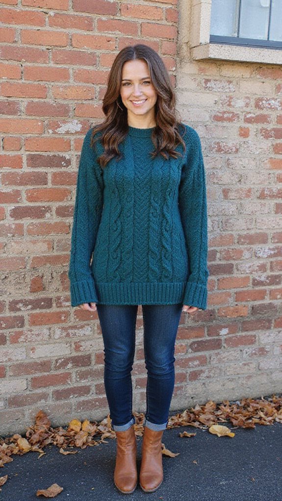 sophisticated autumn oversized sweater