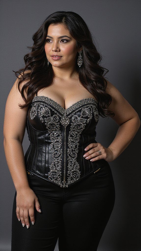 sophisticated corset and pants