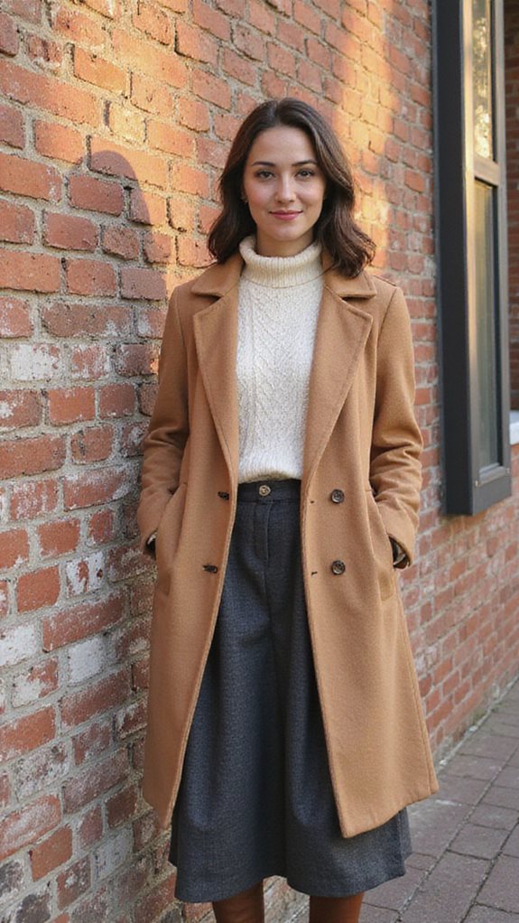 sophisticated winter outfit layering