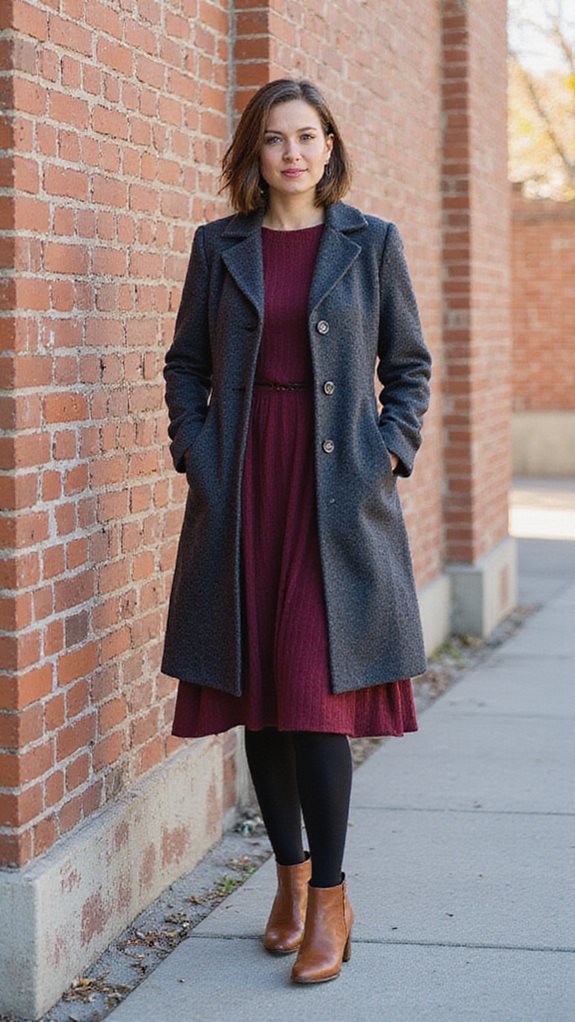 sophisticated winter outfit layering