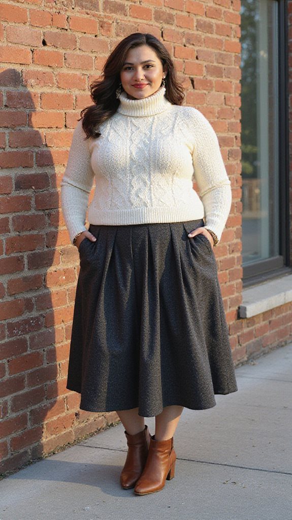 sophisticated winter styling ensemble