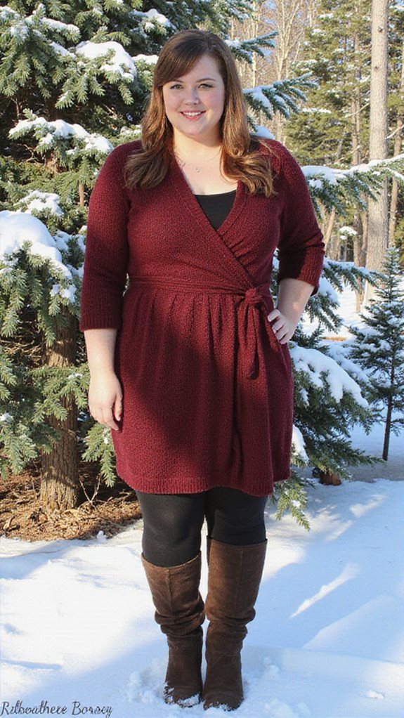sophisticated winter wrap outfit