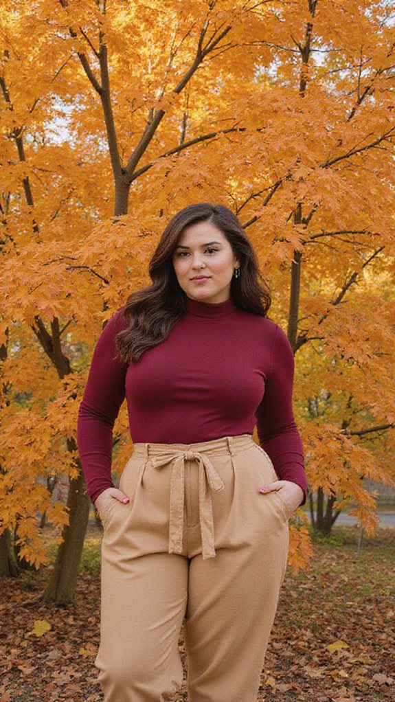 stylish autumn bodysuit ensemble