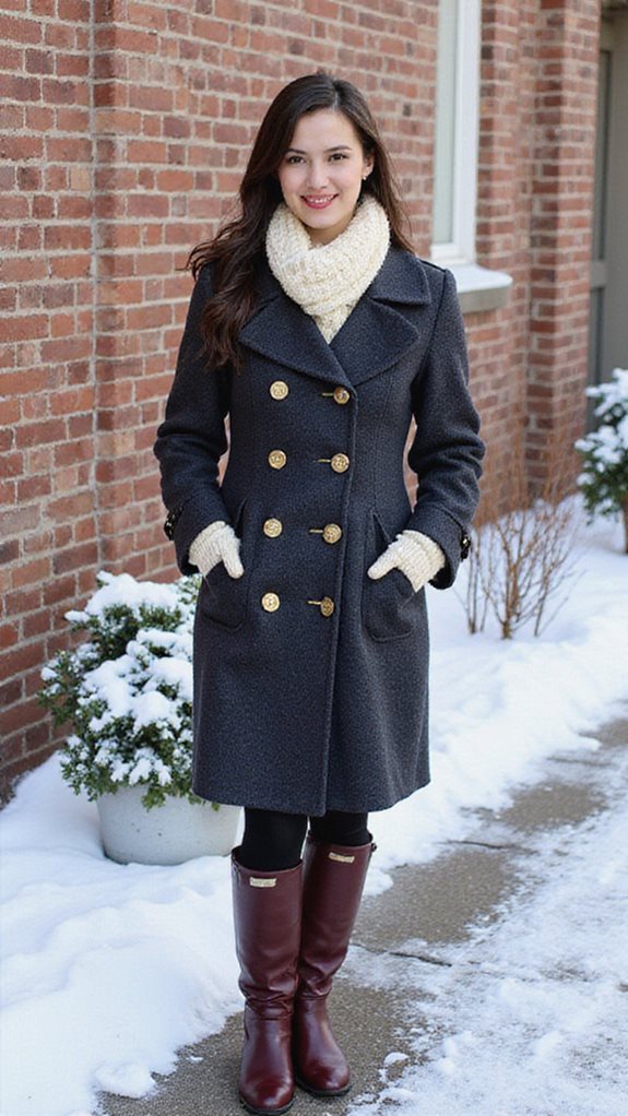 timeless vintage wool peacoat