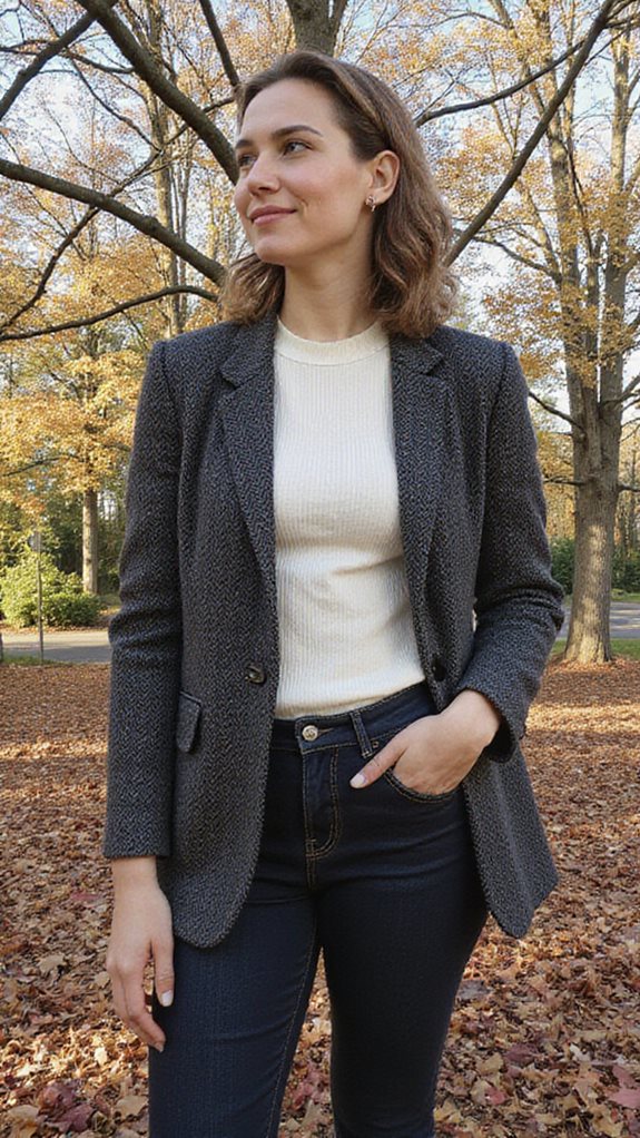 versatile autumn blazer outfit