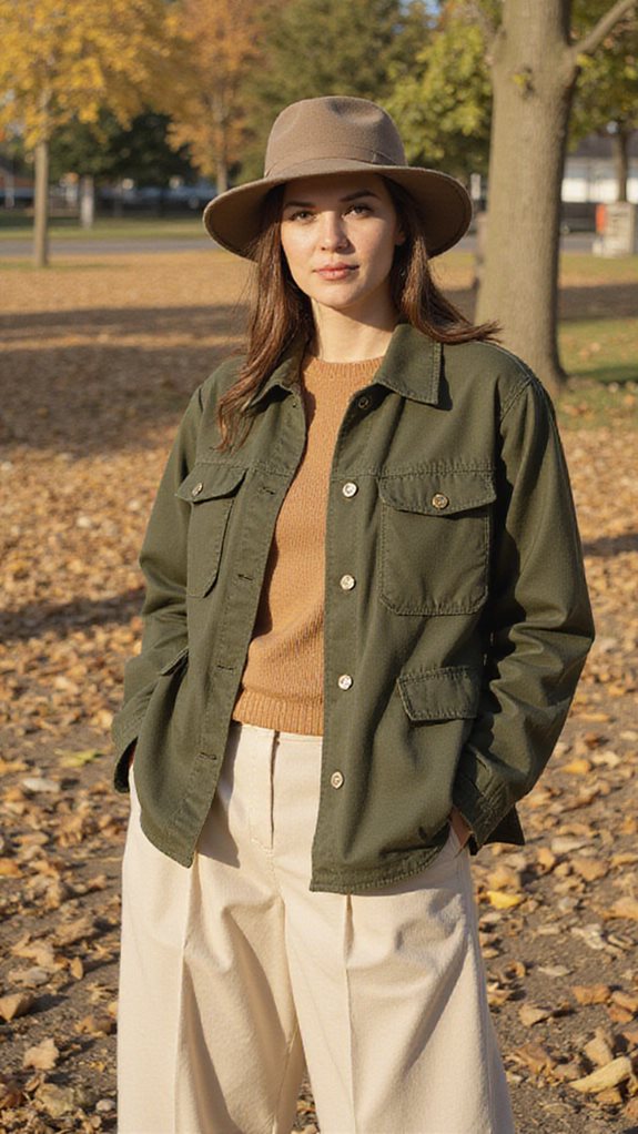 versatile olive green outfit