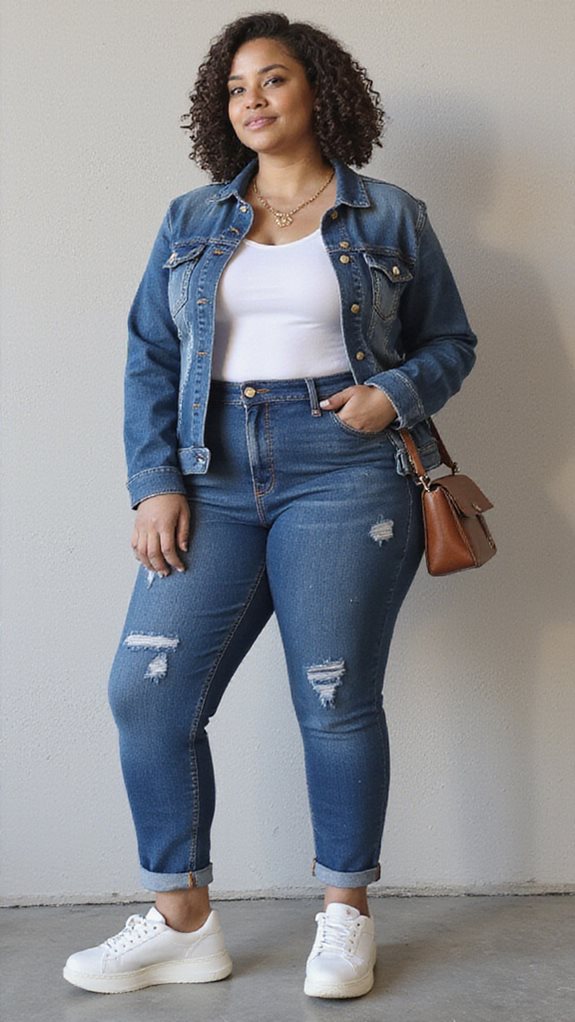 vintage jeans modern accessories