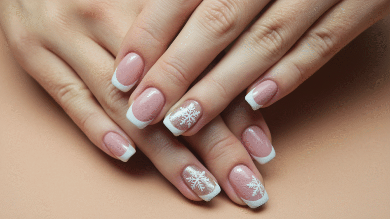 Simple Short Winter Nails