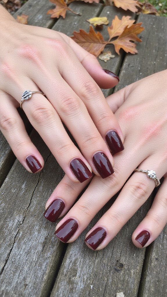 burgundy manicure application tips