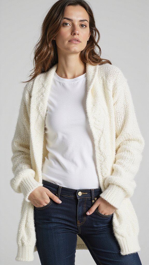 chic layered white outfit