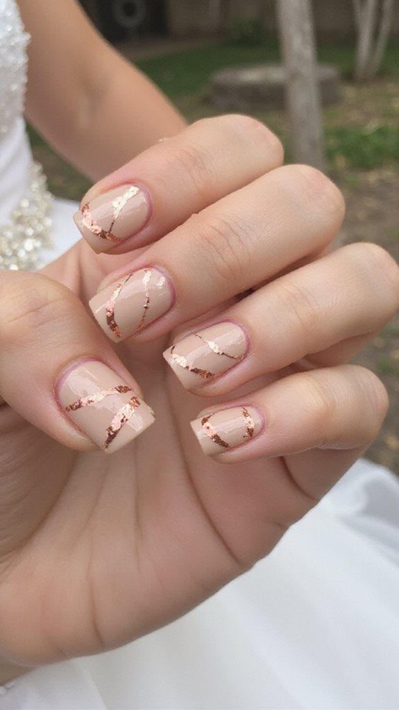 copper foil nail art