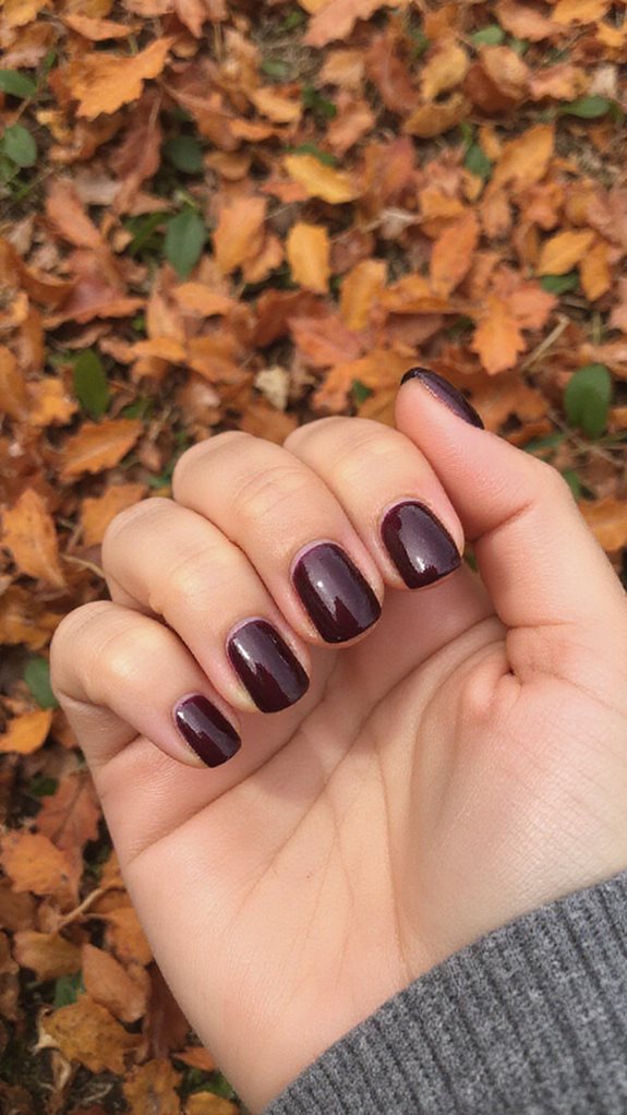 deep plum nail polish