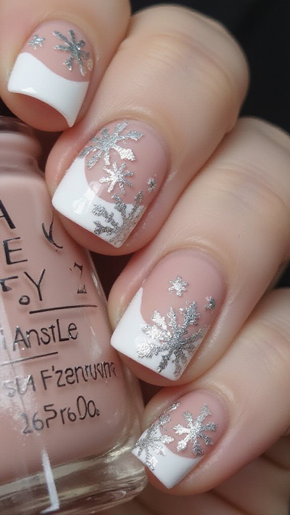 elegant winter nail art
