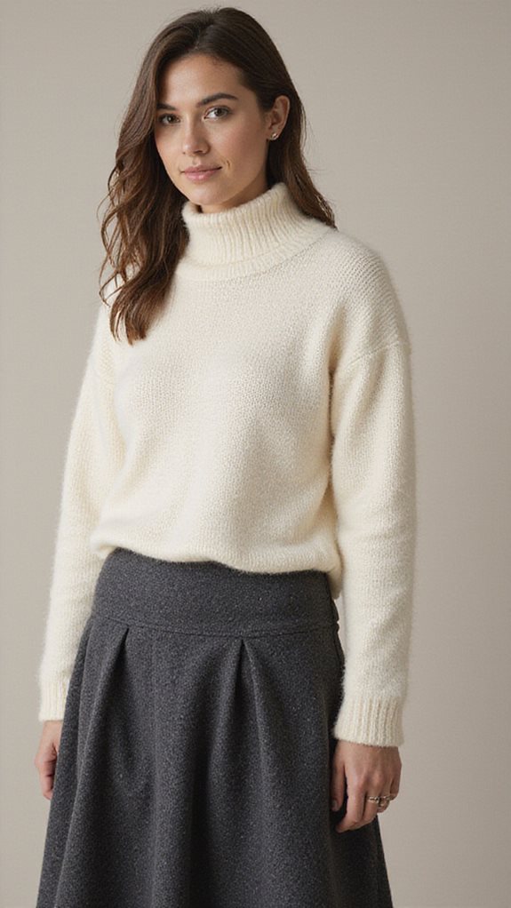 sophisticated cashmere midi ensemble