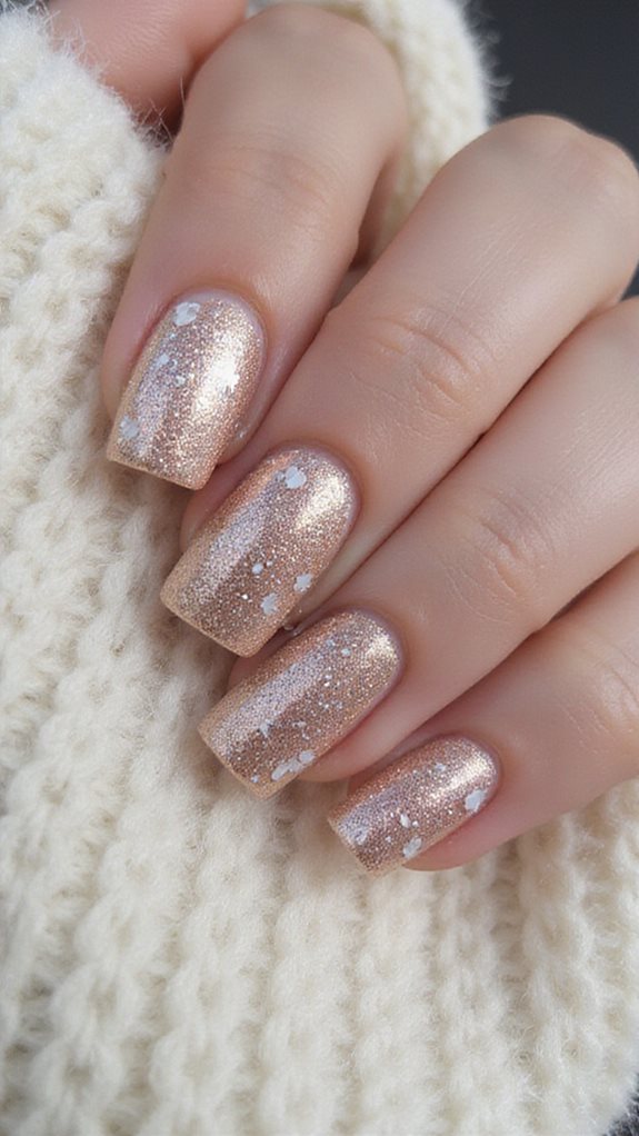 sophisticated champagne shimmer polish