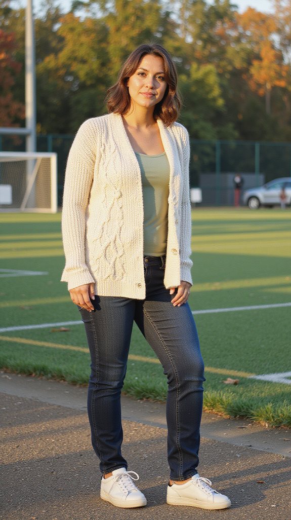 effortless layered sophisticated comfortable outfit