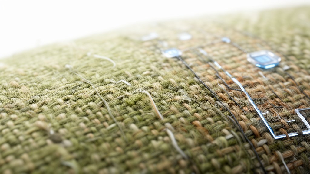 close-up of woven natural fiber fabric representing future sustainable textile innovation