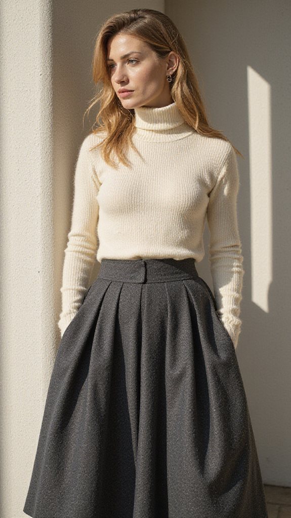 sophisticated winter dressing ensemble