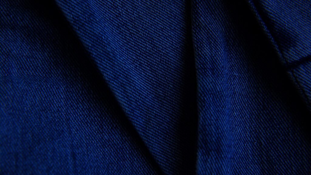 close-up of quality denim fabric texture for travel clothing