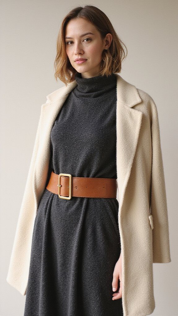 wool midi dress elegance