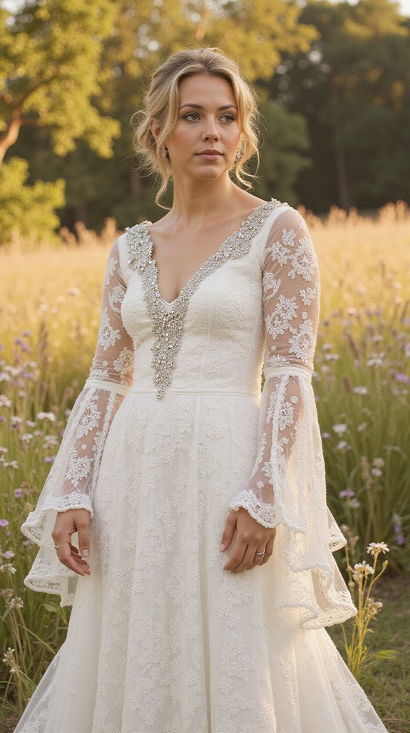 bohemian bell sleeve elegance