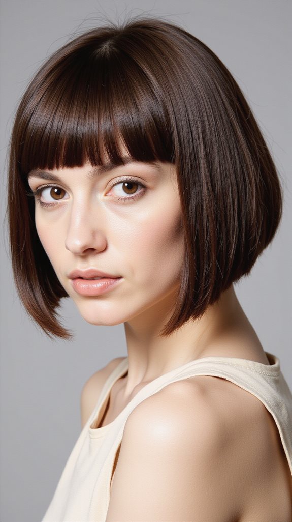 bold geometric chin length bob