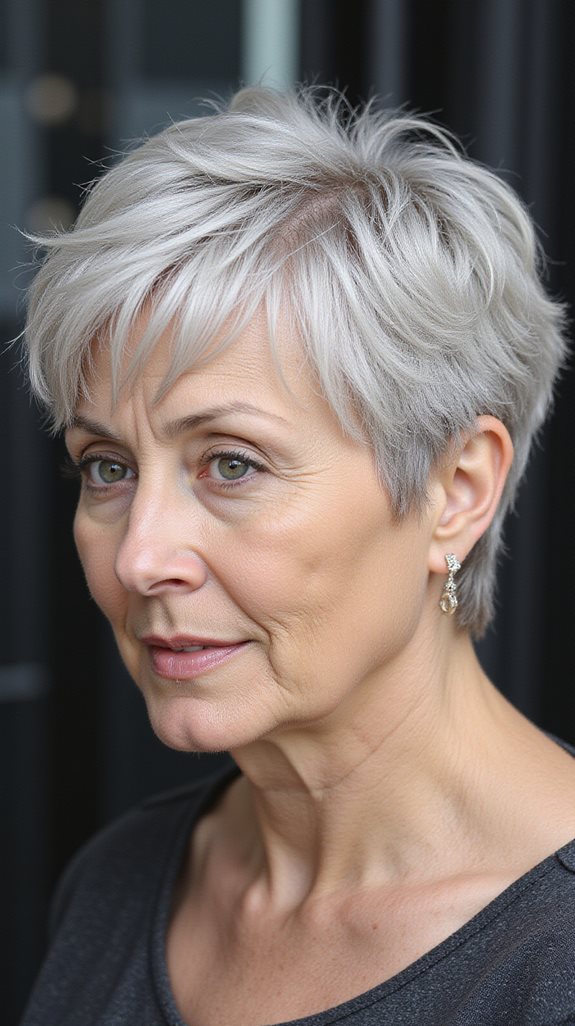 bold layered pixie shag