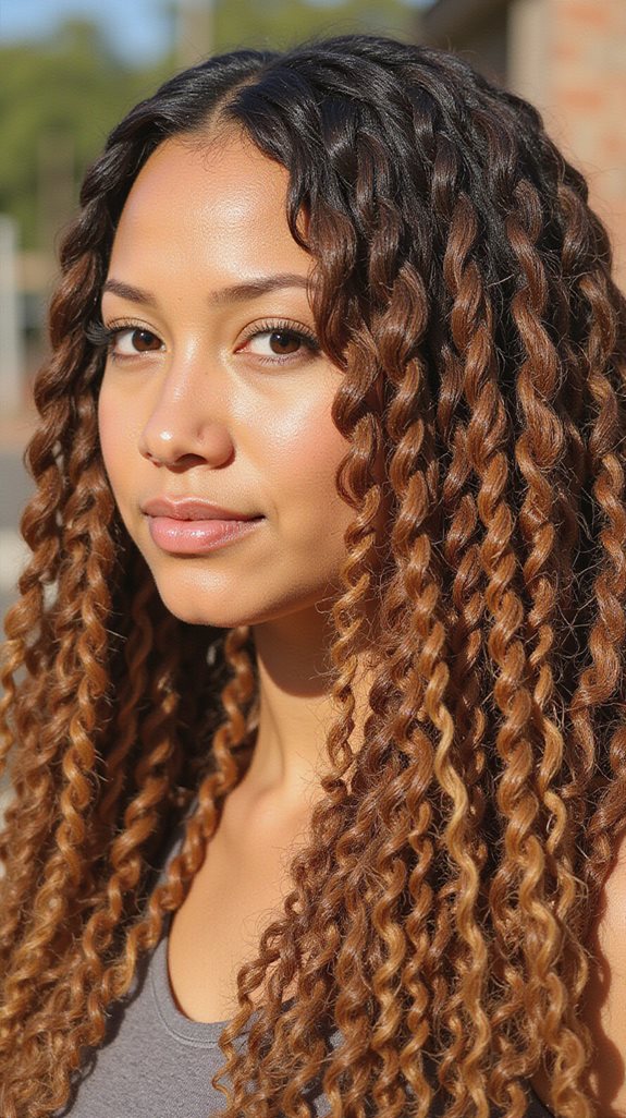 caramel highlights for protection