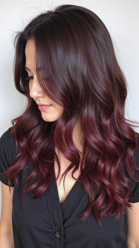 dimensional black cherry highlights