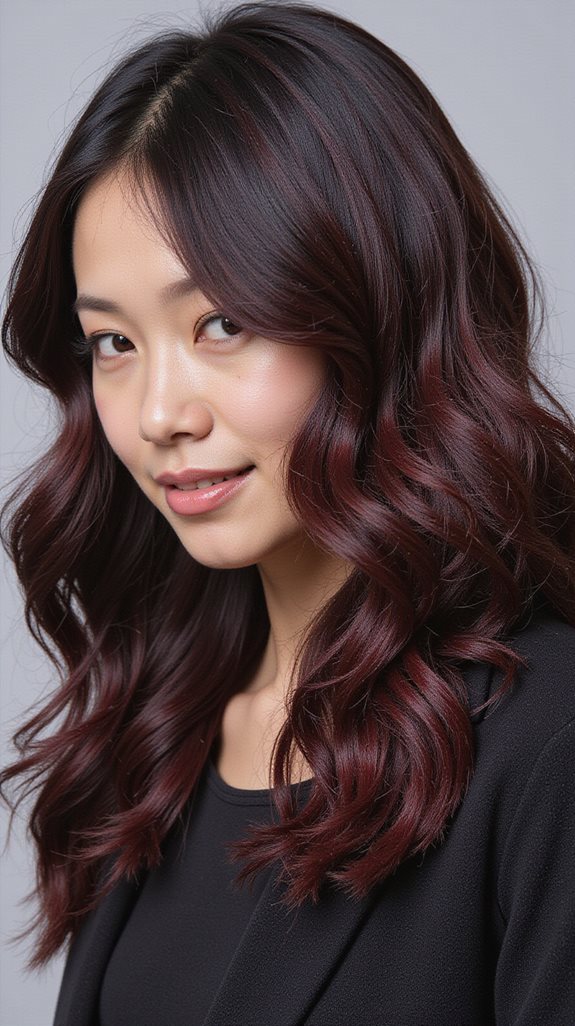 dimensional black cherry highlights
