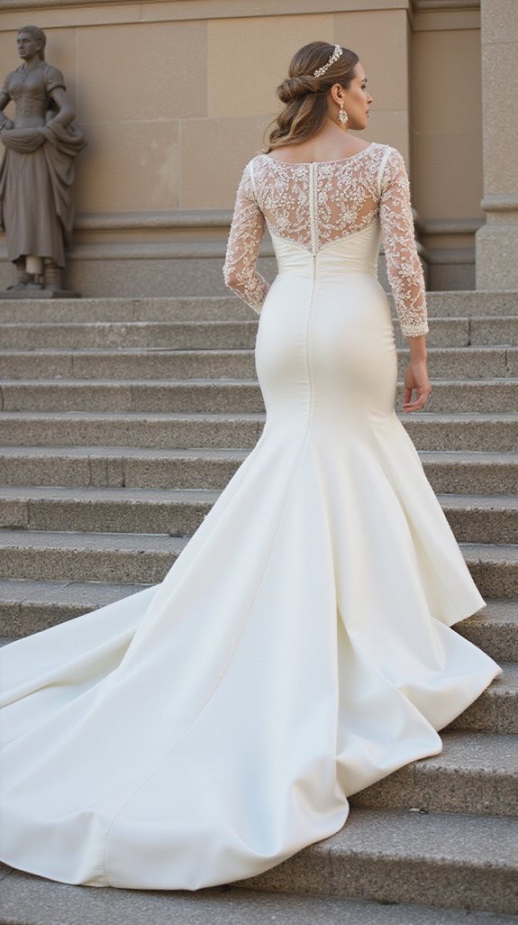 dramatic long sleeve elegance