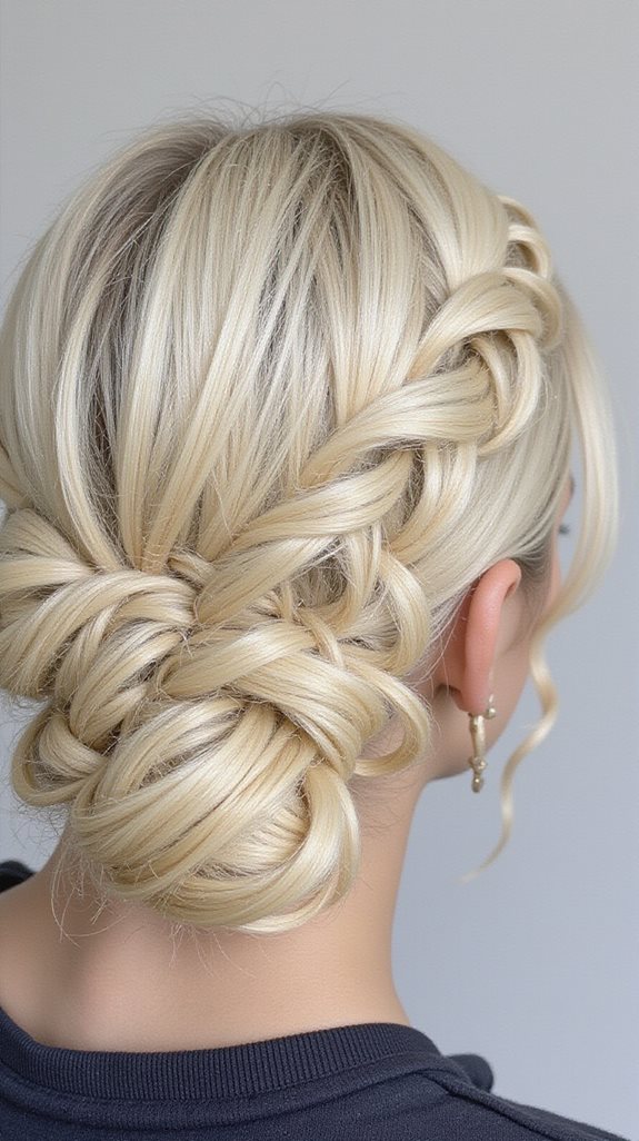 dutch braid bun tutorial