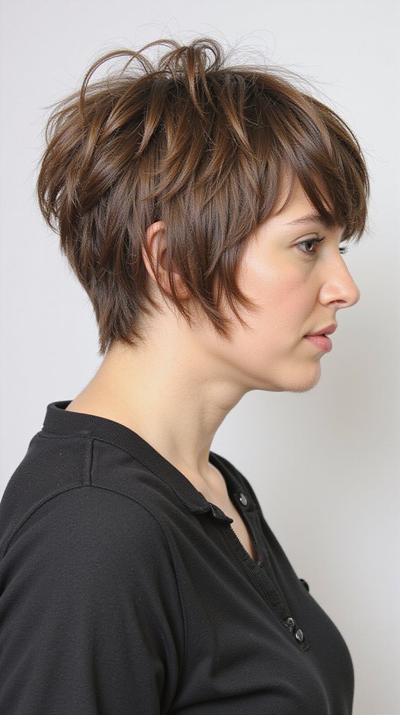 edgy choppy pixie bob