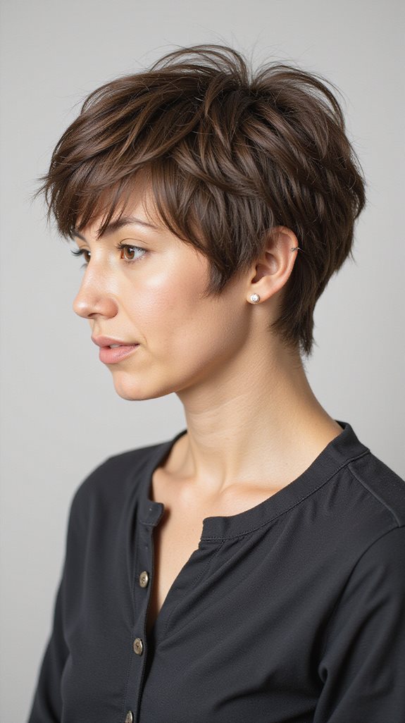 effortless textured pixie bob