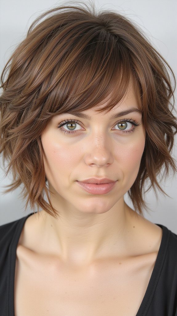 effortlessly chic lob bangs