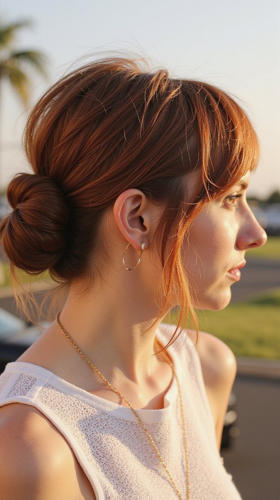 effortlessly chic messy bun