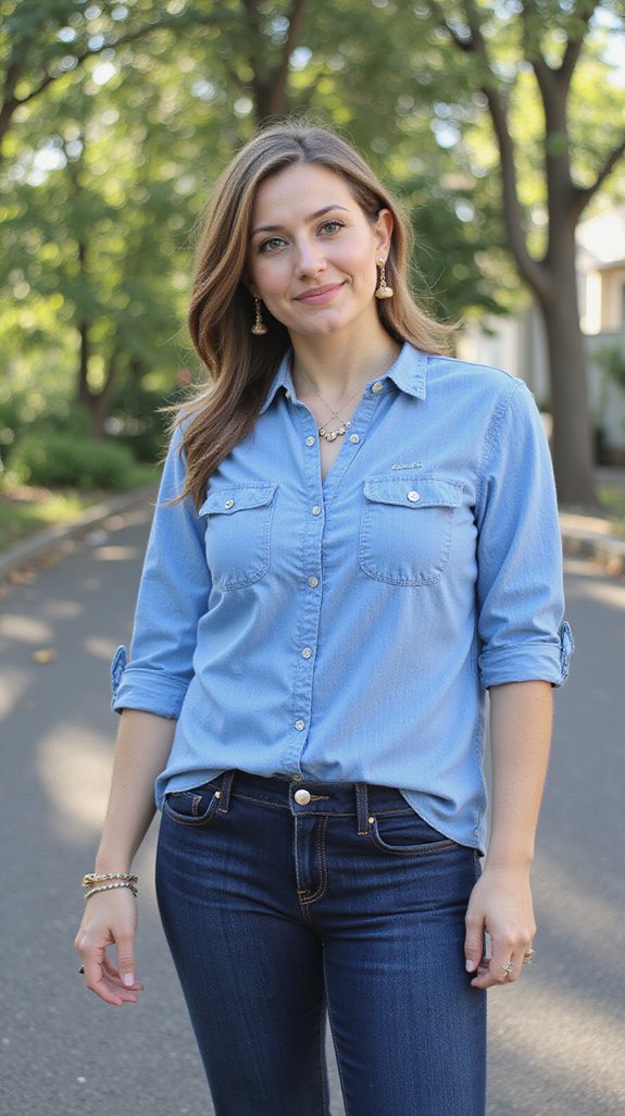 effortlessly cool casual chic denim